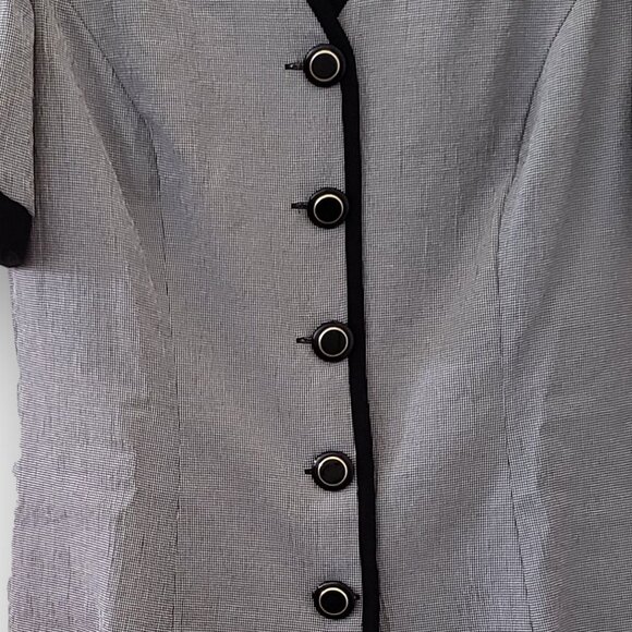 Vintage Sunshine Starshine Faux Two-Piece Dress - Size 10, RN52438 - Picture 4 of 14